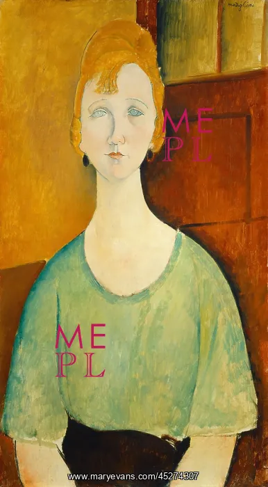 : Girl in a Green Blouse : Girl in a Green Blouse
