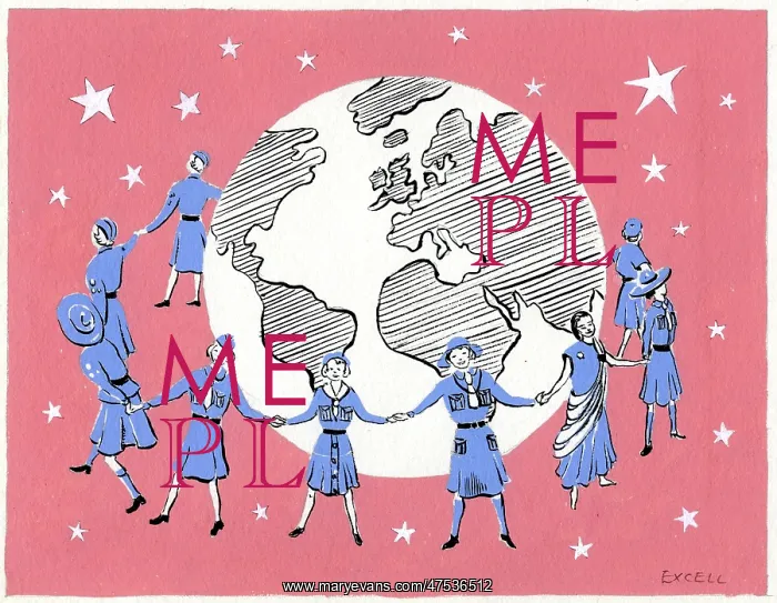 : Girl Guides of different nations and globe : Girl Guides of different nations and globe
