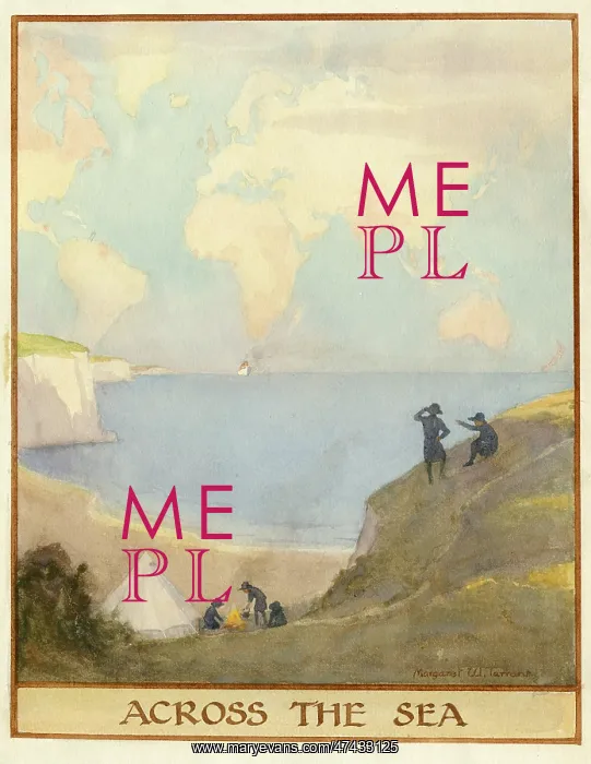: Girl Guides at seaside camp : Girl Guides at seaside camp