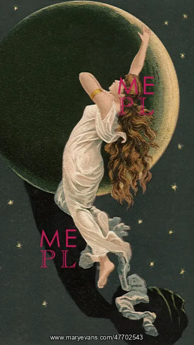  : Girl Hanging on Moon