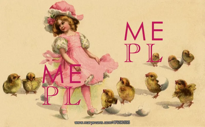  : Girl and Hatching Chicks