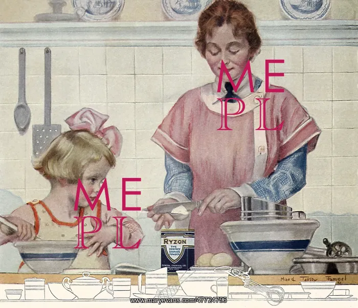  : Girl helps Mother with Dinner