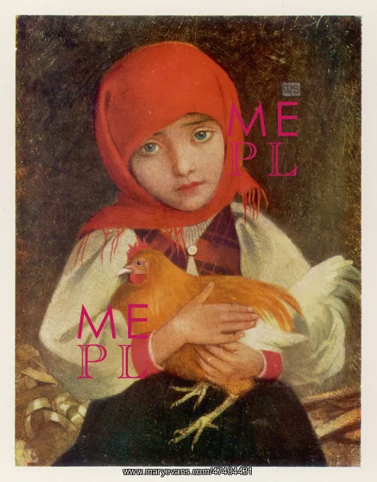 : Girl and Hen : Girl and Hen