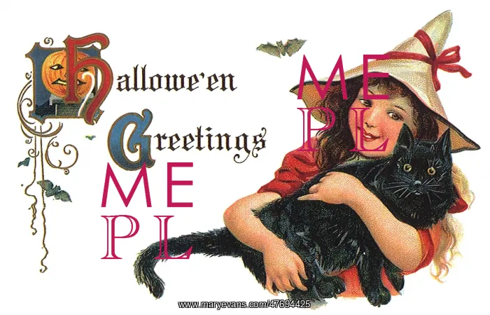 : Girl holding a Black Cat : Girl holding a Black Cat