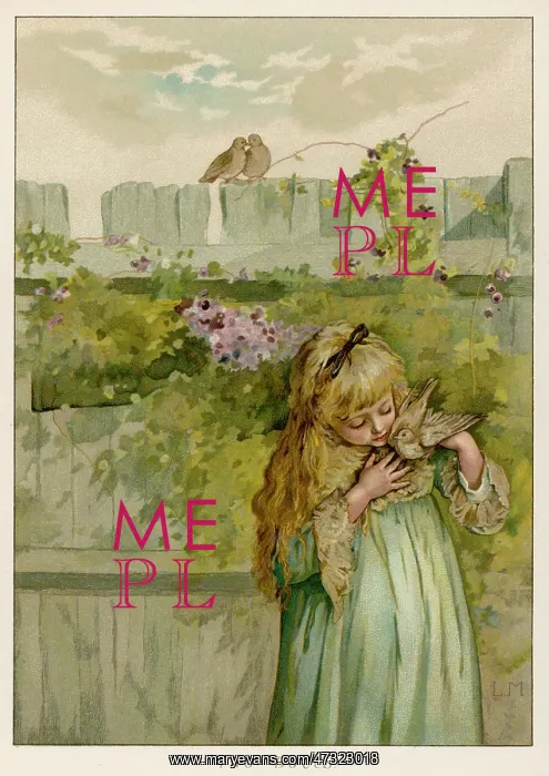  : GIRL HOLDING A DOVE