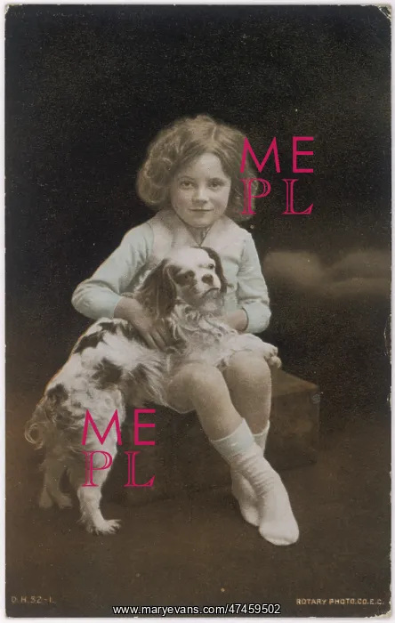  : GIRL HOLDS DOG