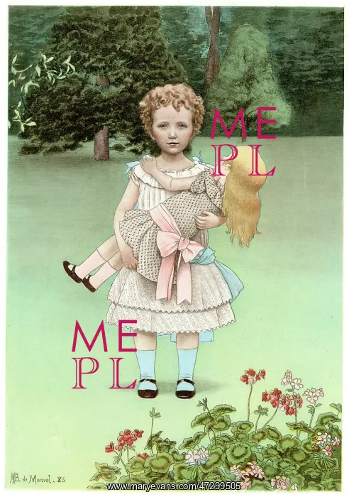 : GIRL HOLDS DOLL : GIRL HOLDS DOLL