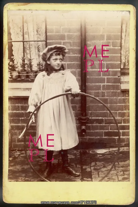  : GIRL & HER HOOP /  1895