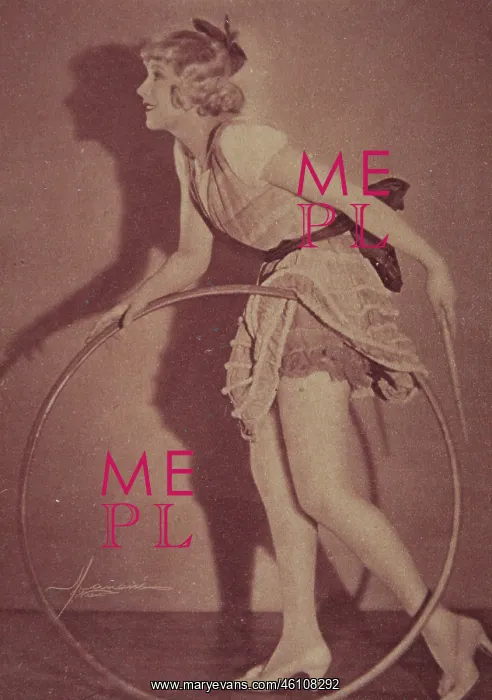 : Girl with a Hula Hoop. About 1932 : Girl with a Hula Hoop. About 1932