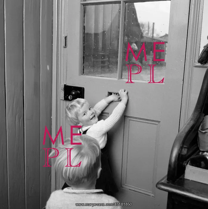 : Girl At Letter Box : Girl At Letter Box