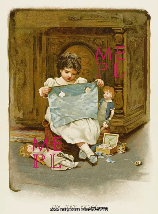: GIRL MAKES DOLLS CLOTHES : GIRL MAKES DOLLS CLOTHES