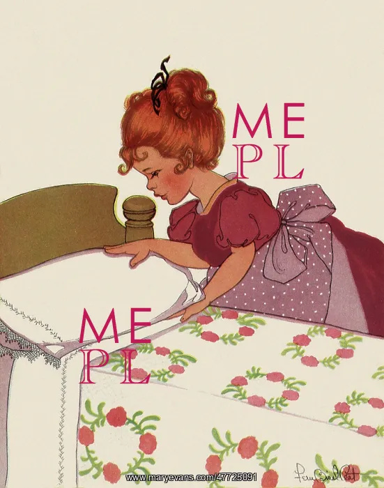 : Girl making Bed : Girl making Bed
