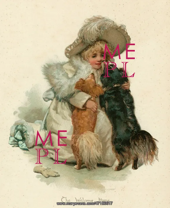  : GIRL, PAPILLON, SPANIEL