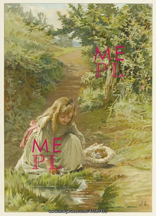 : GIRL PICKING FLOWERS : GIRL PICKING FLOWERS