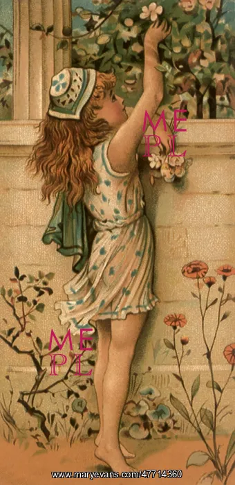 : Girl Picking Flowers : Girl Picking Flowers