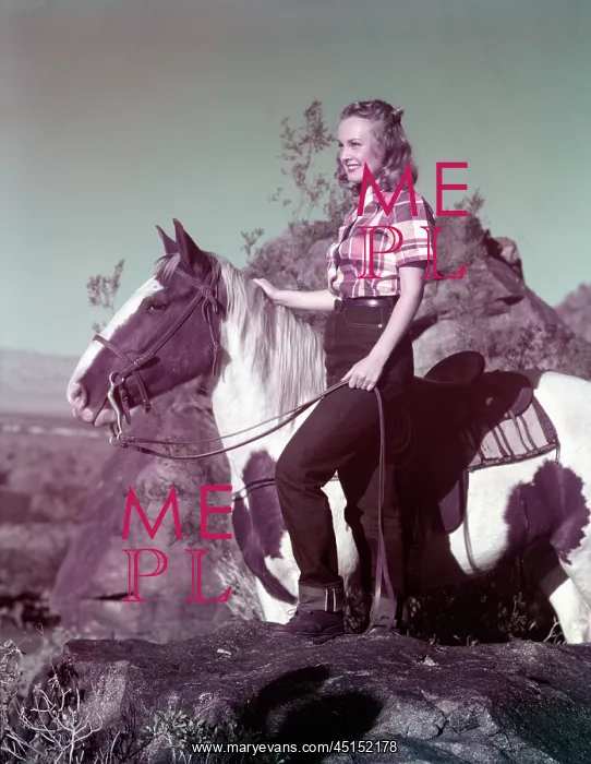 : Girl With Pinto Horse : Girl With Pinto Horse