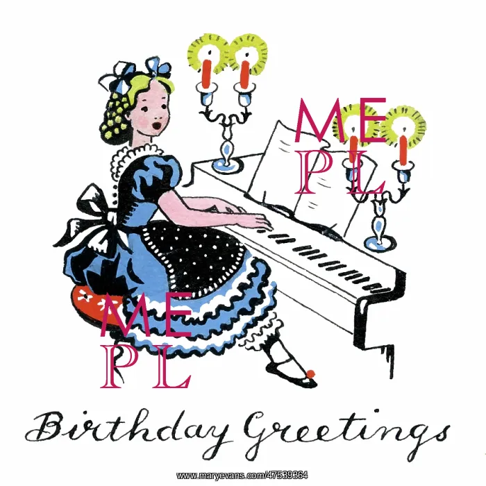 : Girl playing the Piano : Girl playing the Piano