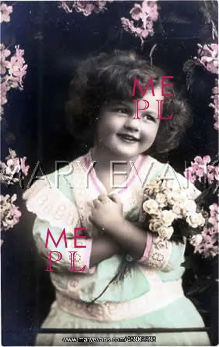 : GIRL WITH POSY : GIRL WITH POSY