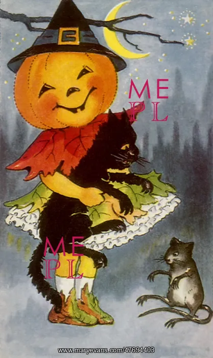 : Girl with Pumpkin Head : Girl with Pumpkin Head