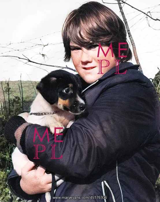  : Girl and puppy