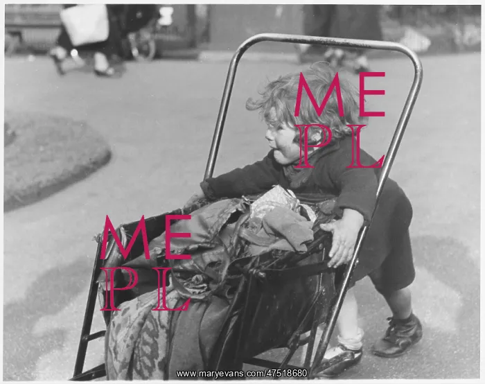  : GIRL WITH PUSHCHAIR