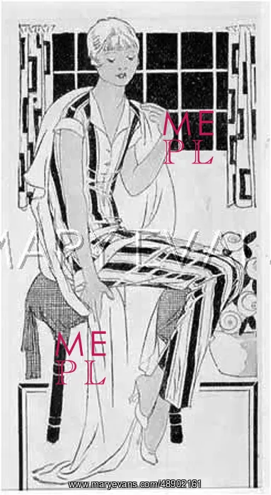 : GIRL IN PYJAMAS 1927 : GIRL IN PYJAMAS 1927