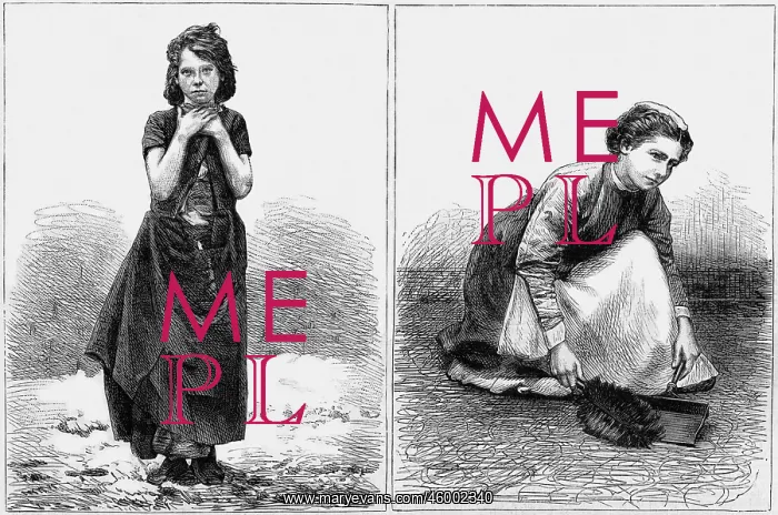 : A girl before and after reclamation : A girl before and after reclamation