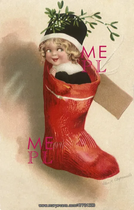 : Girl in Red Stocking : Girl in Red Stocking