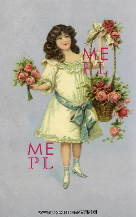  : Girl with Roses