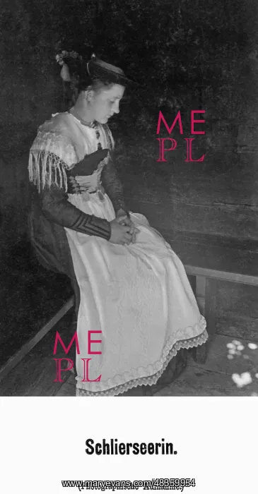 : A girl from Schliersee, 1906 : A girl from Schliersee, 1906