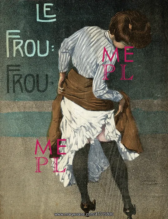 : GIRL SHOWS A LEG 1908 : GIRL SHOWS A LEG 1908