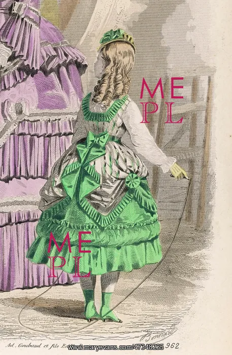 : GIRL SKIPPING 1870 : GIRL SKIPPING 1870