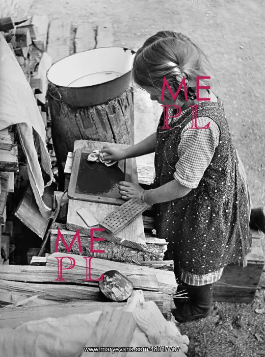  : Girl with slate