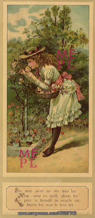  : Girl Smelling Roses