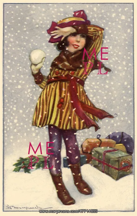 : Girl with Snowball : Girl with Snowball