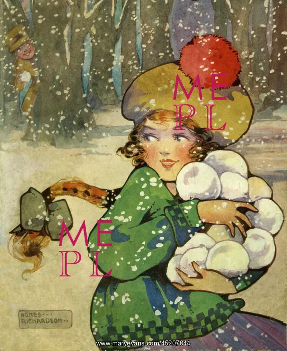 : Girl with snowballs : Girl with snowballs