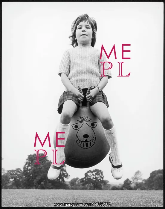 : Girl on a spacehopper 2 of 4 : Girl on a spacehopper 2 of 4