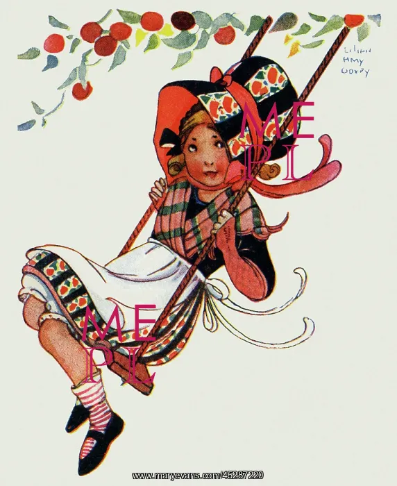 : Girl on a swing : Girl on a swing
