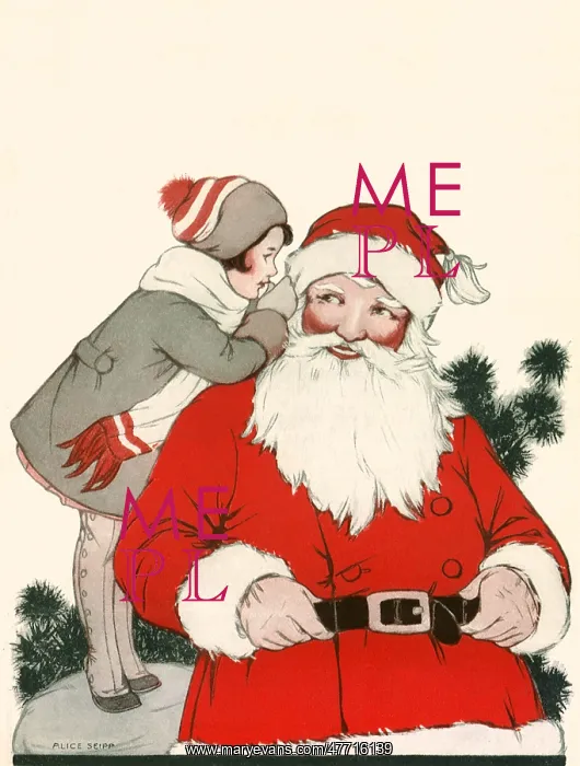  : Girl Talking to Santa