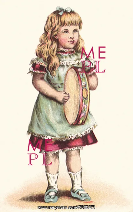  : Girl with Tamborine