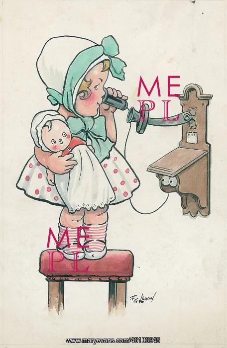  : Girl on telephone