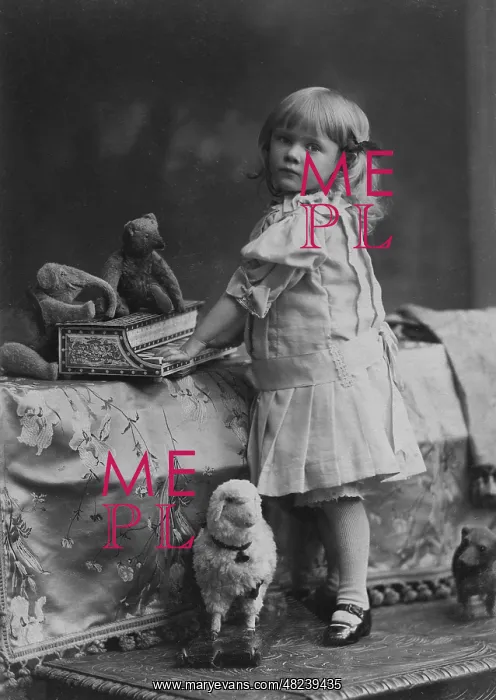 : Girl with toy, 1909 : Girl with toy, 1909