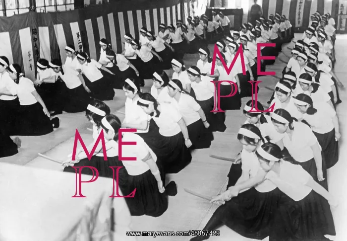 : Girl training, ca. 1930s : Girl training, ca. 1930s