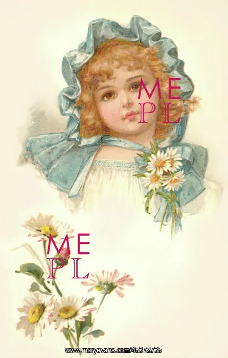 : Girl in a turquoise bonnet : Girl in a turquoise bonnet