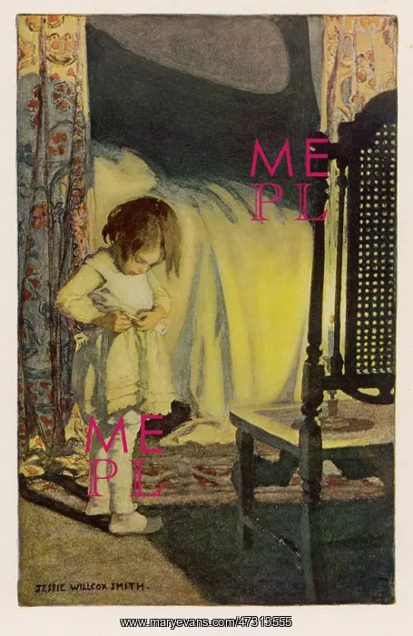 : Girl Undressing - Bed - 1905 : Girl Undressing - Bed - 1905