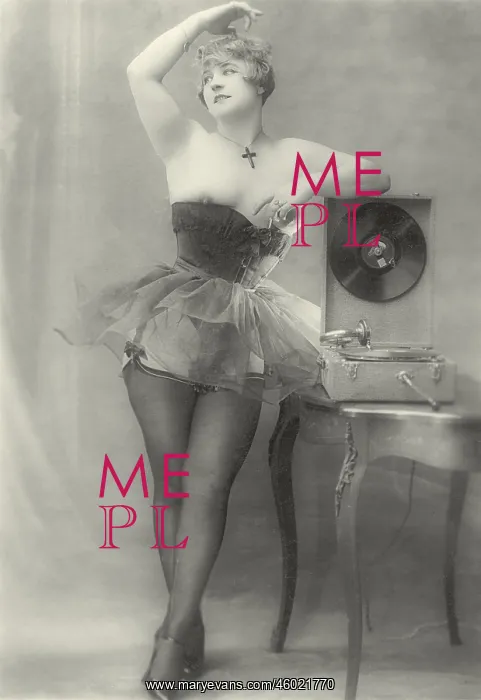  : Girl wearing a corset