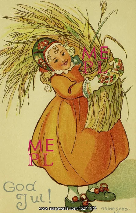 : Girl with wheatsheaf : Girl with wheatsheaf