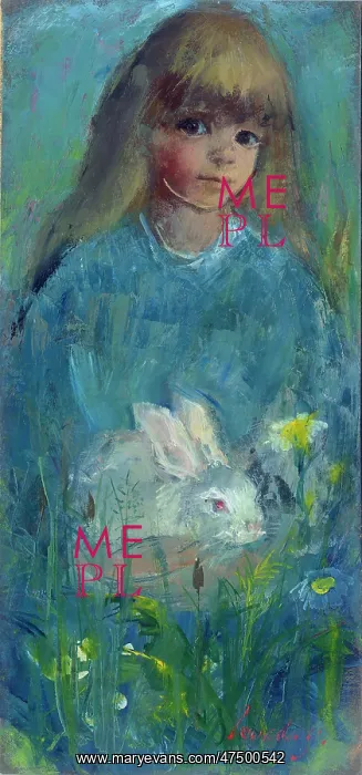  : Girl with a White Rabbit