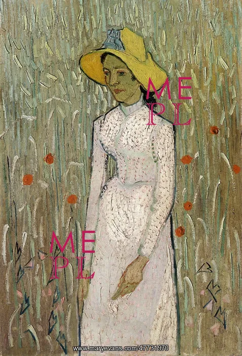 : Girl in White, by Van Gogh : Girl in White, by Van Gogh