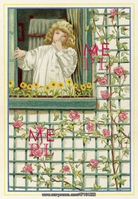 : GIRL AT A WINDOW 1894 : GIRL AT A WINDOW 1894
